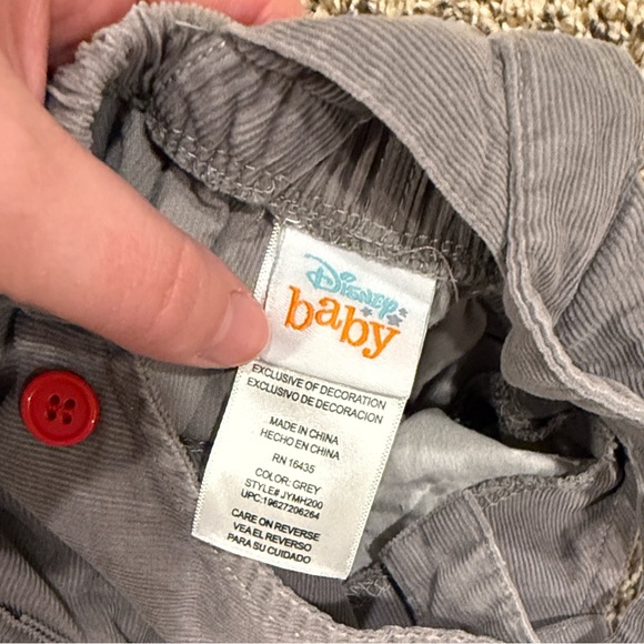 Disney Baby Mickey Mouse Corduroy Overalls - Picture 6 of 7